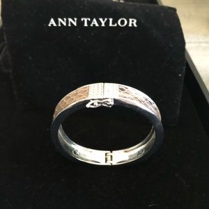 Ann Taylor Bangle Bracelet with python print.